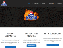 Tablet Screenshot of cascadefireprotection.com
